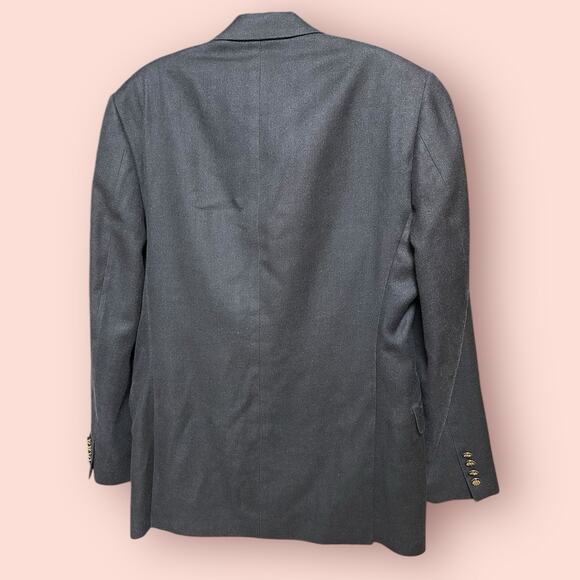 Donald J Trump Signature Collection Gray Sport Coat Men's 38R Blazer Wool Silk - Picture 2 of 7